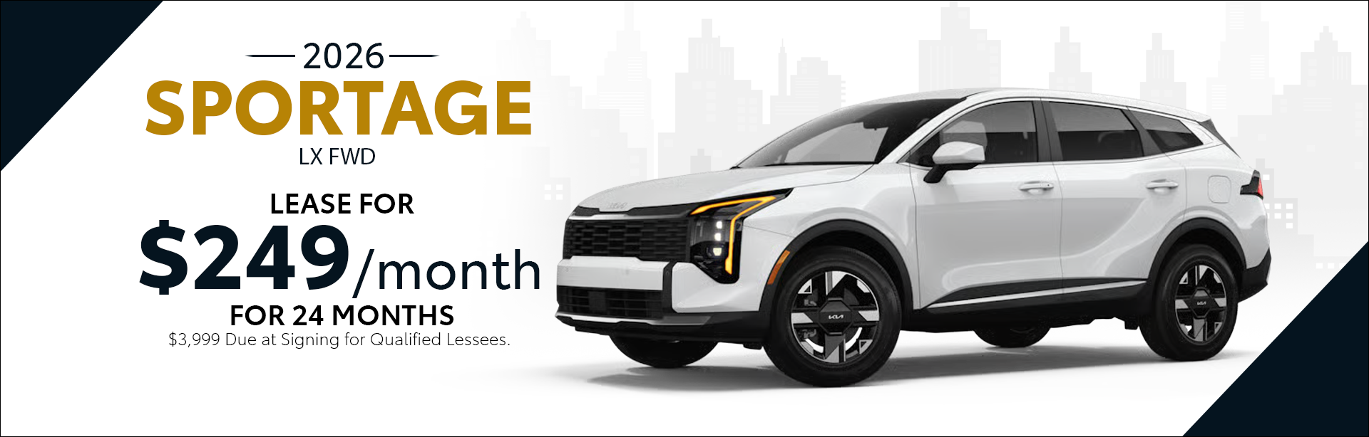 2026 Sportage LX FWD Lease for $249/month