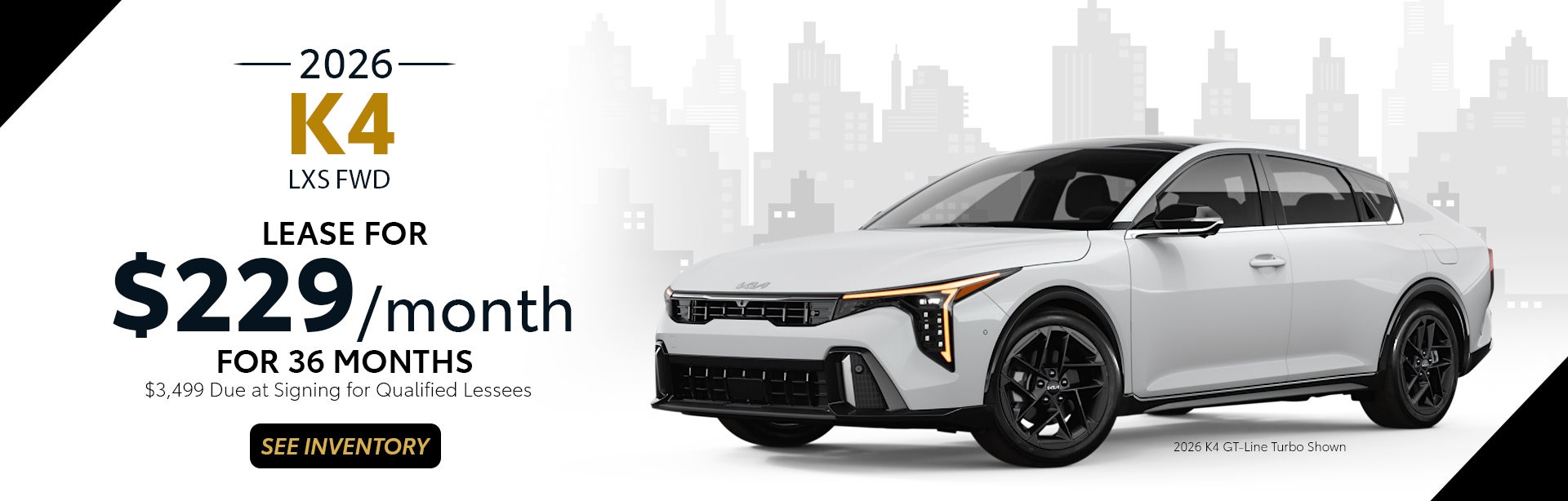 2026 K4 Lease for $229/month