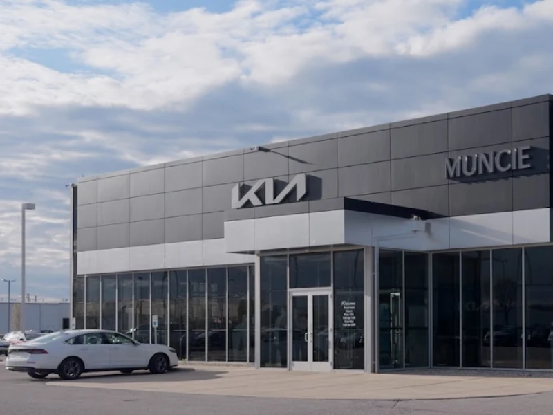 Kia of Muncie dealership at 6732 W. Hometown Blvd in Muncie, Indiana