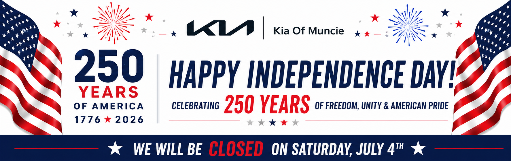 Gates Auto Family Independence Day Closure - Closed Friday, July 4th