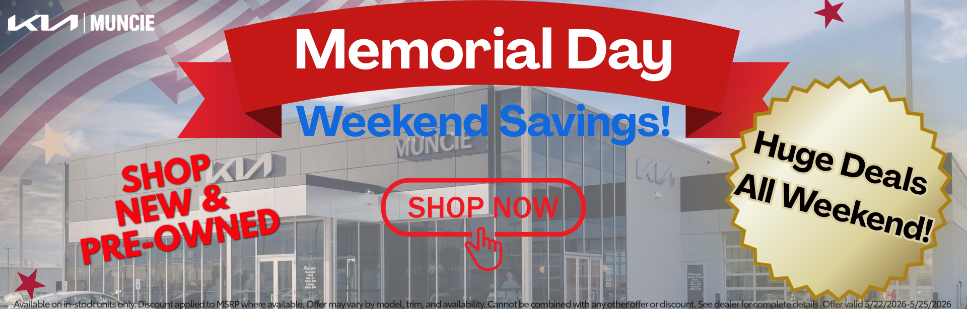 memorial day savings at KIA of Muncie